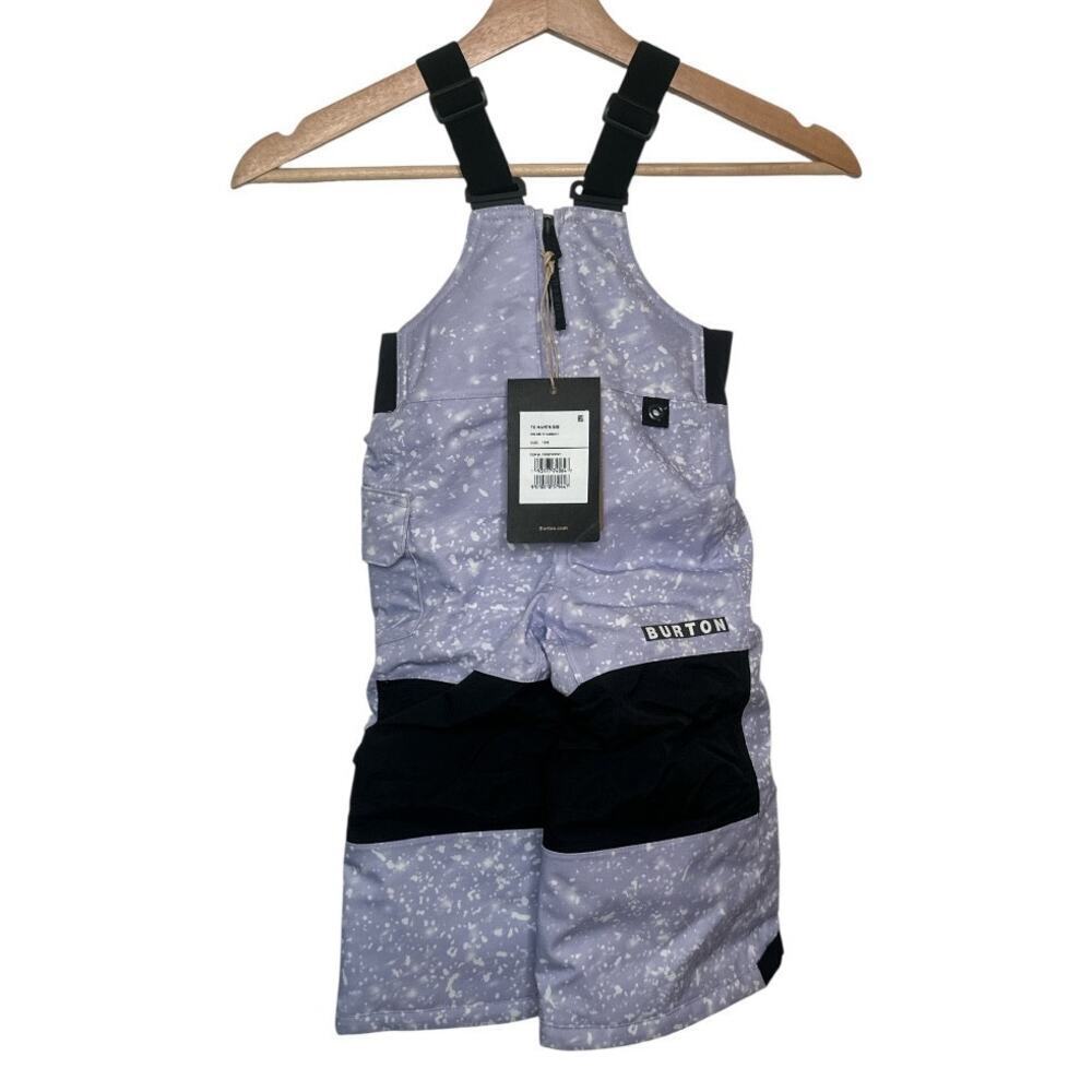 Burton Kids Purple Speckled Snow Bibs with Black Panels
